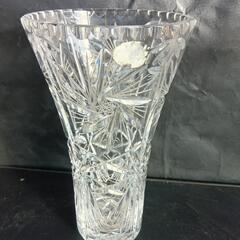 BOHEMIA クリスタルガラス花瓶 [美品]の画像