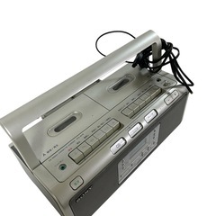 【希少レトロ】SONY CDラジカセ CFD-W77 ダブルカセット・CD・ラジオ対応！の画像