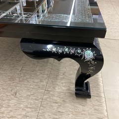 ジモティー割引で最大15％OFF⭐️】 螺鈿細工 ガラス天板 ローテーブル