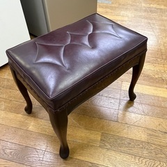 ☆高級家具☆ スツール チェア ピアノチェア 猫脚 木製 革張 ...