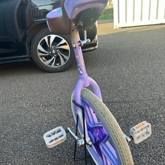一輪車　紫　SCARE CROWデザインのBRIDGESTON　お譲りします。の画像