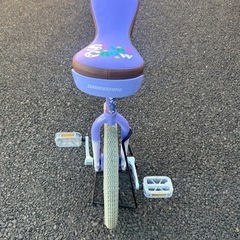 一輪車　紫　SCARE CROWデザインのBRIDGESTON　お譲りします。の画像