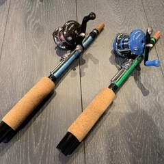 ワカサギ釣りセット一式 アイスドリル＆ロッド・リール4点付きの画像