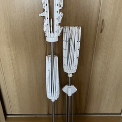 ニトリ　昇降式パラソル型物干し(3段 ホワイト)の画像
