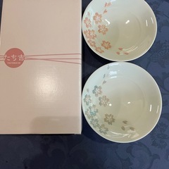 新品未使用たち吉桜模様のボウル 2個セット