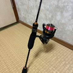 【釣り】アジング 　ロッド・リールセット#2 エステルライン付 美品