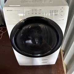 ＋SHARP ES-S7G-WR ドラム洗濯機　2022年製