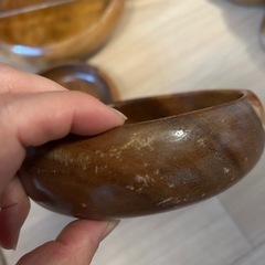 木のサラダボールセットの画像