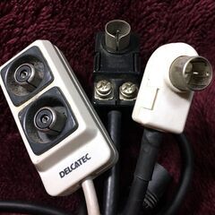 <<売却済>>【USED】テレビ配線用ケーブル類まとめ TV同軸ケーブル テレビ接続用配線【アンテナ端子】の画像