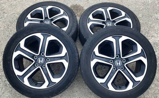 最終値下げ❗①超バリ溝❗ ホンダ純正❗エンケイ製❗　215/55R17 アルミ付き　タイヤ !!　夏 サマー タイヤ