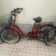 自転車2台の画像