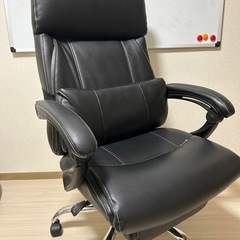 【直接引き取り限定】レザーハイバックオフィスチェア（リクライニン...