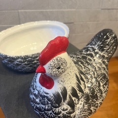 コストコ　ニワトリ　陶器　小物入れの画像
