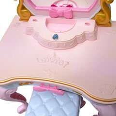 ディズニープリンセス ドレッサー 椅子付き 小物付きの画像