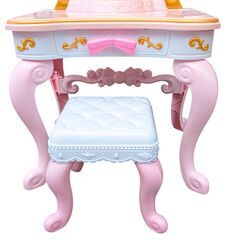 ディズニープリンセス ドレッサー 椅子付き 小物付きの画像