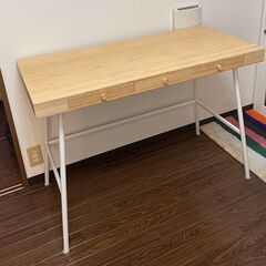 IKEA 　デスク　バンブー