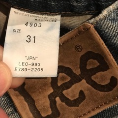 Lee ダメージジーンズw31の画像