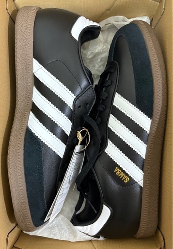 スニーカー 27.0cm adidas Samba Leather "Core Black"