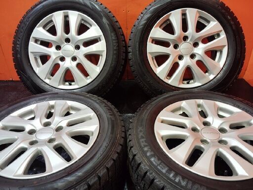 【DL WM02 215/60R16】スタッドレス【HONDA MODULO モデューロ 純正ホイール 16インチ 7J5HPCD114.3+55】21年製 バリ溝 ヴェゼル等(KTL444)