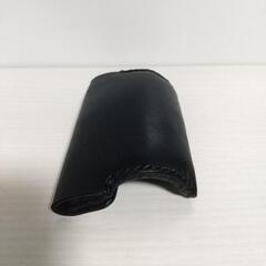 スノーピークフィールドファン用 ハンドメイドレザーフック(ブラック)の画像