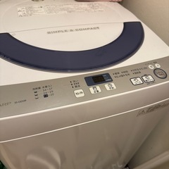 【SHARP】ES-GE55R洗濯機の画像