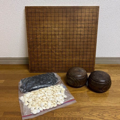 ビンテージ囲碁盤 (はりもん) 新静岡の囲碁、将棋、麻雀の中古