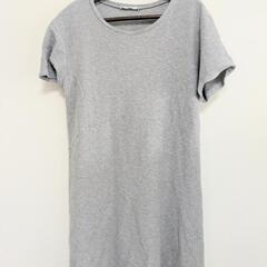ZARA TRAFLUC グレー　半袖　ワンピース　ワンマイルコ...