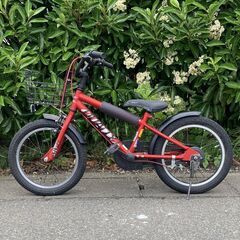 【点検/整備渡し】 補助輪可 16インチ 赤 幼児 子供 自転車の画像