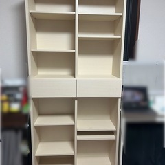 ニトリ 本棚 オープン本棚 アデル80BS シェルフ 食器棚の画像