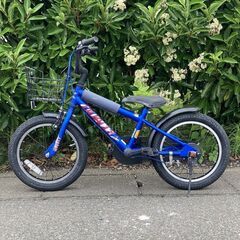 【まあまあ美品？】 点検/整備渡し 16インチ 青 幼児 子供 自転車の画像