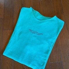 30年前のロングTシャツグリーンオーバーサイズルーズシルエットv...