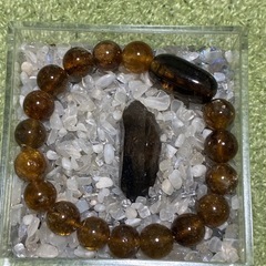 ネパール産トルマリンハニーカラーブレスレット
