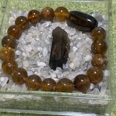 ネパール産トルマリンハニーカラーブレスレットの画像