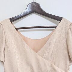 【美品】BE RADIANCE ピンク　半袖　ワンピース　ドレス　パーティーの画像