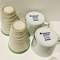 USEDリラックマ柄のマグカップ2個+和風のティーカップ2個セット　バラ売り不可 の画像