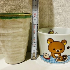 USEDリラックマ柄のマグカップ2個+和風のティーカップ2個セット　バラ売り不可 の画像