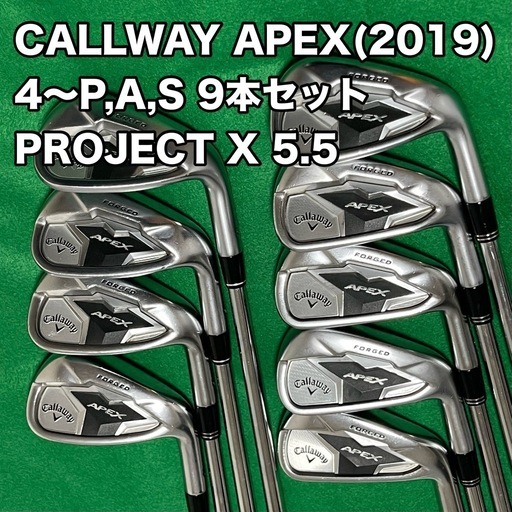 Callaway Apex 2019 アイアン セット 4~SW 9本セット