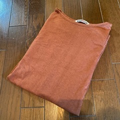 30年前のロングTシャツグリーンvintageブラウンカットソーの画像