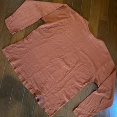 30年前のロングTシャツグリーンvintageブラウンカットソーの画像