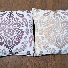 花柄刺繍クッション 2個セット　フランフラン　Francfranc