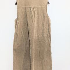 Zara Basic　ノースリーブ　コーデュロイ　シャツワンピース　春夏　Mの画像