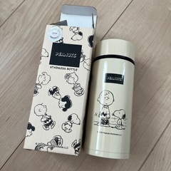 スヌーピー SNOOPY ステンレスボトル ガーゼ ボトルケース セットの画像