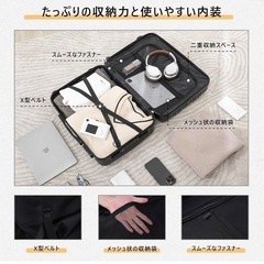 スーツケース 機内持ち込み キャリーケース USBポート付き Sサイズ ピンクの画像