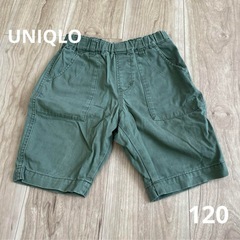 UNIQLOキッズハーフパンツ　カーキ120