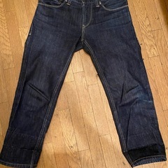 レア廃番希少リーバイス511スリムデニムジーンズクロップドパンツ濃紺クロップドショートハーフワークカーゴペインターインディゴ 濃紺の画像