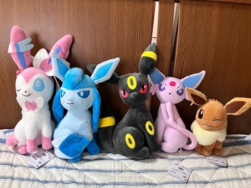 新しいスタイル ポケモンイーブイとその進化した仲間のぬいぐるみセット 約30cm ぬいぐるみ