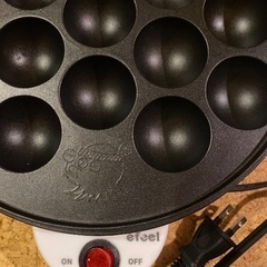 【美品】IRIS OHYAMA たこ焼きプレート　フッ素加工　ETY-18K 18穴の画像