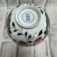 昭和レトロ 色絵金彩 大鉢の画像