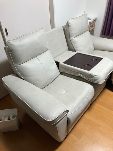 3人がけ電動リクライニングソファ