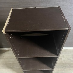 ニトリ3段収納棚　カラーボックス付の画像